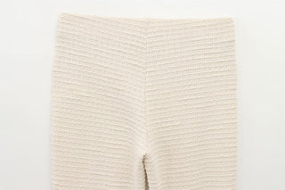 Elegant Bow Cardigan & Flared Pants Set