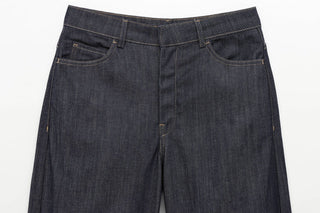 Classic Wide-Leg Denim Pants