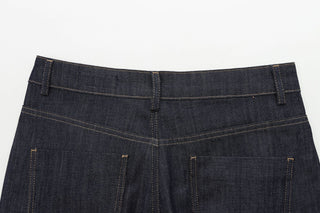 Classic Wide-Leg Denim Pants