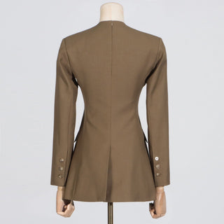 Chic Long Sleeve Suit Jacket Dress