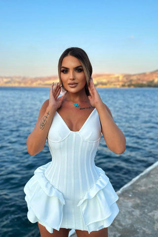Judy Sleeveless Bandage Mini Dress