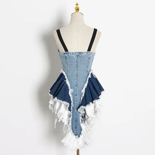 Dayana Sleeveless Denim Mini Dress