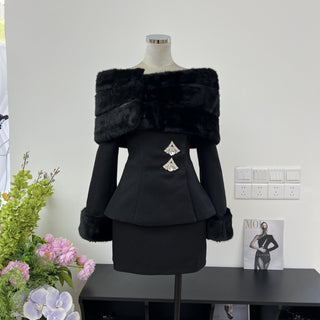 Luxe Fur Elegant Set