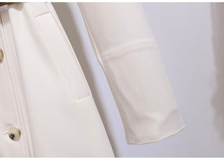 Double-Breasted Belted Midi Coat Dress