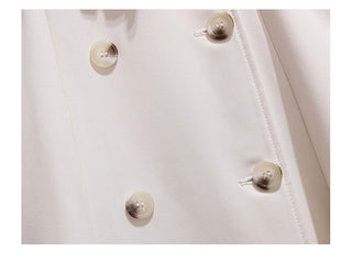 Double-Breasted Belted Midi Coat Dress