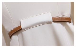 Double-Breasted Belted Midi Coat Dress
