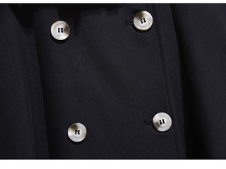 Double-Breasted Belted Midi Coat Dress