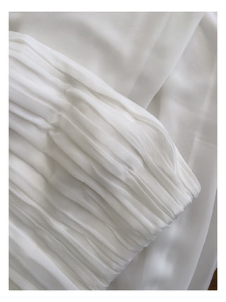Ruched Chiffon Maxi Dress with Spaghetti Straps
