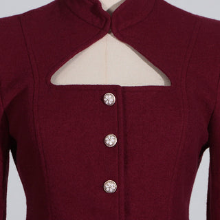 Elegant High-End Woven Long Sleeve Suit Jacket with Statement Buttons