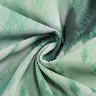 Satin Cowl Neck Printed Maxi Dress – Adjustable Tie Sleeves