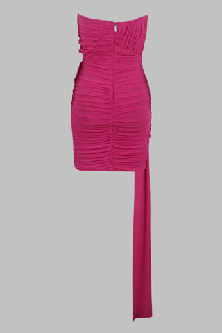 Dalia Elegant Flower Bandage Mini Dress