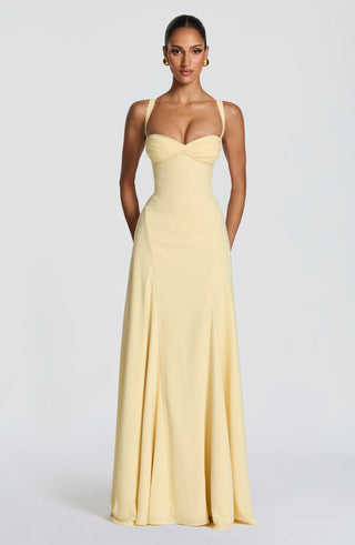 Ruched Sweetheart Corset Long Dress – Lace-Up Back Evening Dress