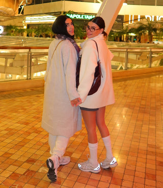Soft Wool Wrap Coat with Wide Collar
