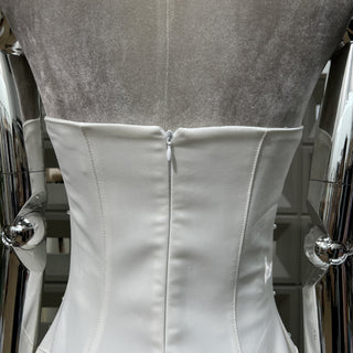 Pearl & Crystal Strapless Midi Dress