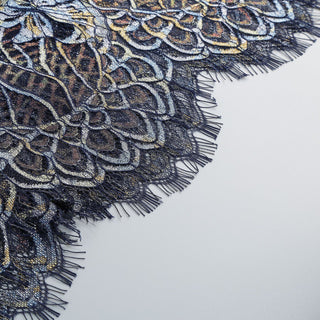 Elegant Black Lace Strapless Corset Long Dress with Sheer Fishtail Skirt and Matching Opera Gloves