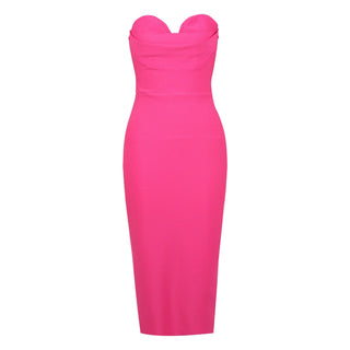 Adriana Strapless Bandage Midi Dress