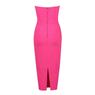 Adriana Strapless Bandage Midi Dress