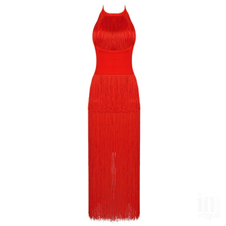 Scarlet Bandage  Tassel Mini Dress