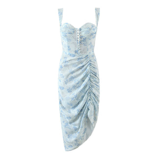 Sandra Sleeveless Chiffon Floral Long Dress