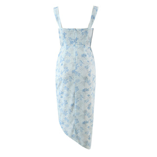 Sandra Sleeveless Chiffon Floral Long Dress