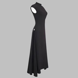 Elegant Sleeveless Asymmetrical Long Dress