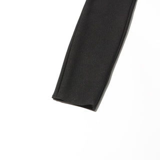 Bandage Crystal-Embellished Mock-Neck Jumpsuit with Long Sleeves