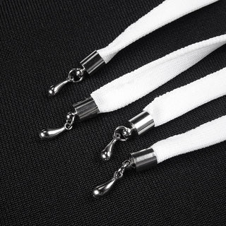 Black Bandage Midi Dress – Sleeveless Halter Cross-Strap Cutout Design