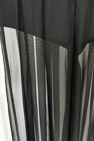 Sheer Wide-Leg Layered Pants