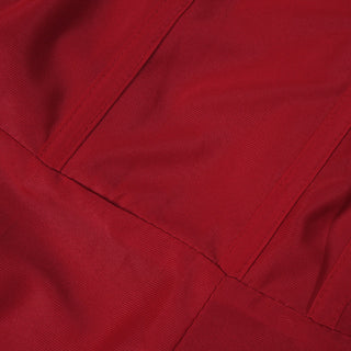 Red Strapless Mini Dress with Oversized Rosette Detail