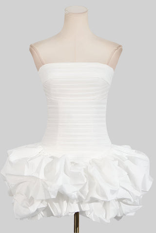 Strapless Bubble Mini Dress