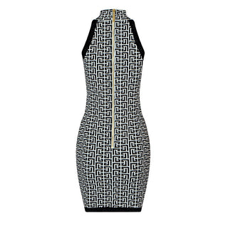 Halter Neck Sleeveless Bandage Mini Dress