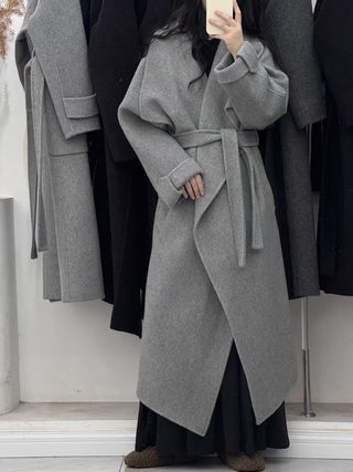 Luxe Double-Faced Cashmere Long Coat