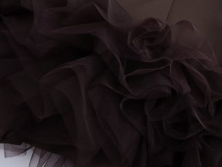 Sleeveless Mini Dress with Tulle Hemline