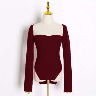 Long Sleeve Knitted Bodysuit