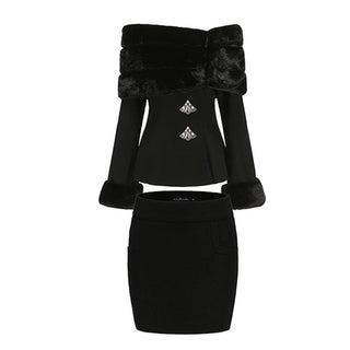 Luxe Fur Elegant Set