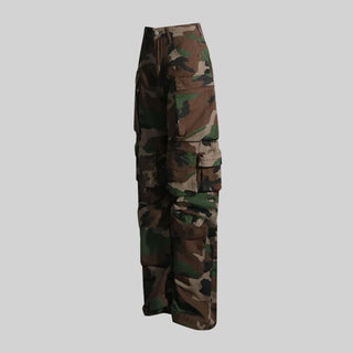 Camouflage Cargo Pants with Multiple Utility Pockets