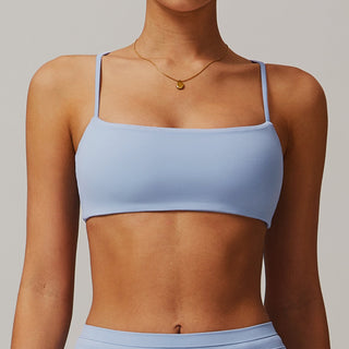 Strappy Square Neck Sports Bra