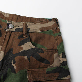 Camouflage Cargo Pants with Multiple Utility Pockets