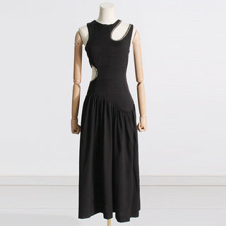 Diamond Whisper Sleeveless Long Dress
