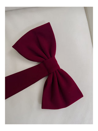 Elegant Burgundy Sleeveless Bow-Back Mini Dress