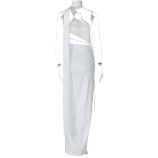 Sultry Slit One-Shoulder Long Dress