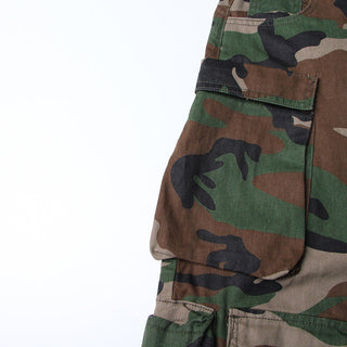 Camouflage Cargo Pants with Multiple Utility Pockets