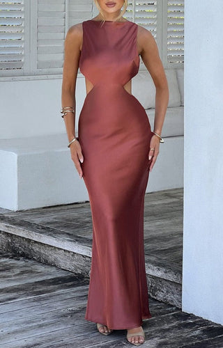 Pure Elegance   Backless Long Dress