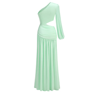 Janet One Shoulder Long  Dress