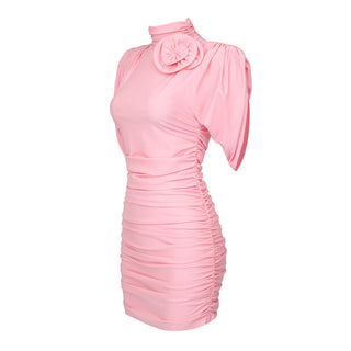 Evelyn sleeveless Flower Mini Dress