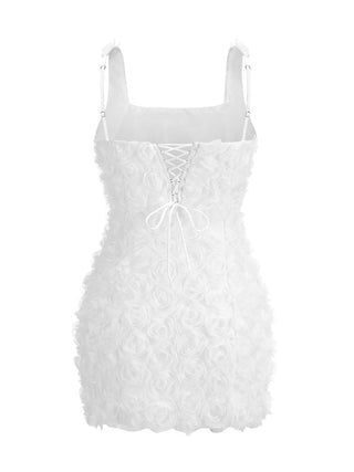 Flower Dream Backless Mini Dress