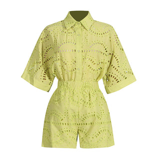 Embroidered Chic Two Piece Set