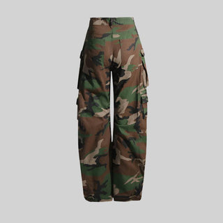 Camouflage Cargo Pants with Multiple Utility Pockets