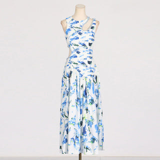Diamond Whisper Sleeveless Long Dress