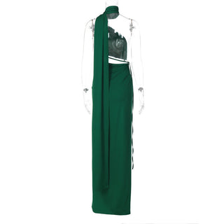 Sultry Slit One-Shoulder Long Dress